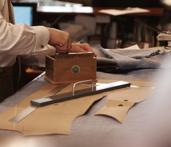 Henry Poole Tailors Savile Row Bespoke Process Step 1a